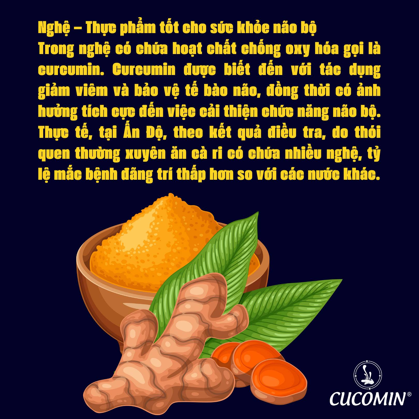 Lợi ích của curcumin đối với bệnh đãng trí