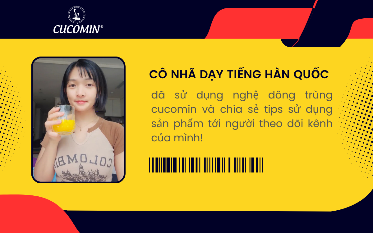 Cô Nhã dạy tiếng Hàn quốc chia sẻ cách sử dụng Nghệ nano curcumin