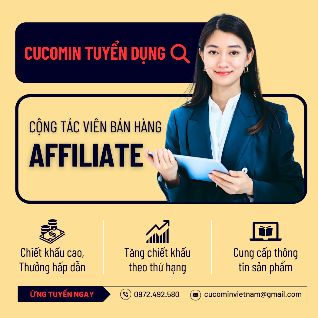 Cucomin việt nam tuyển cộng tác viên bán hàng affiliate