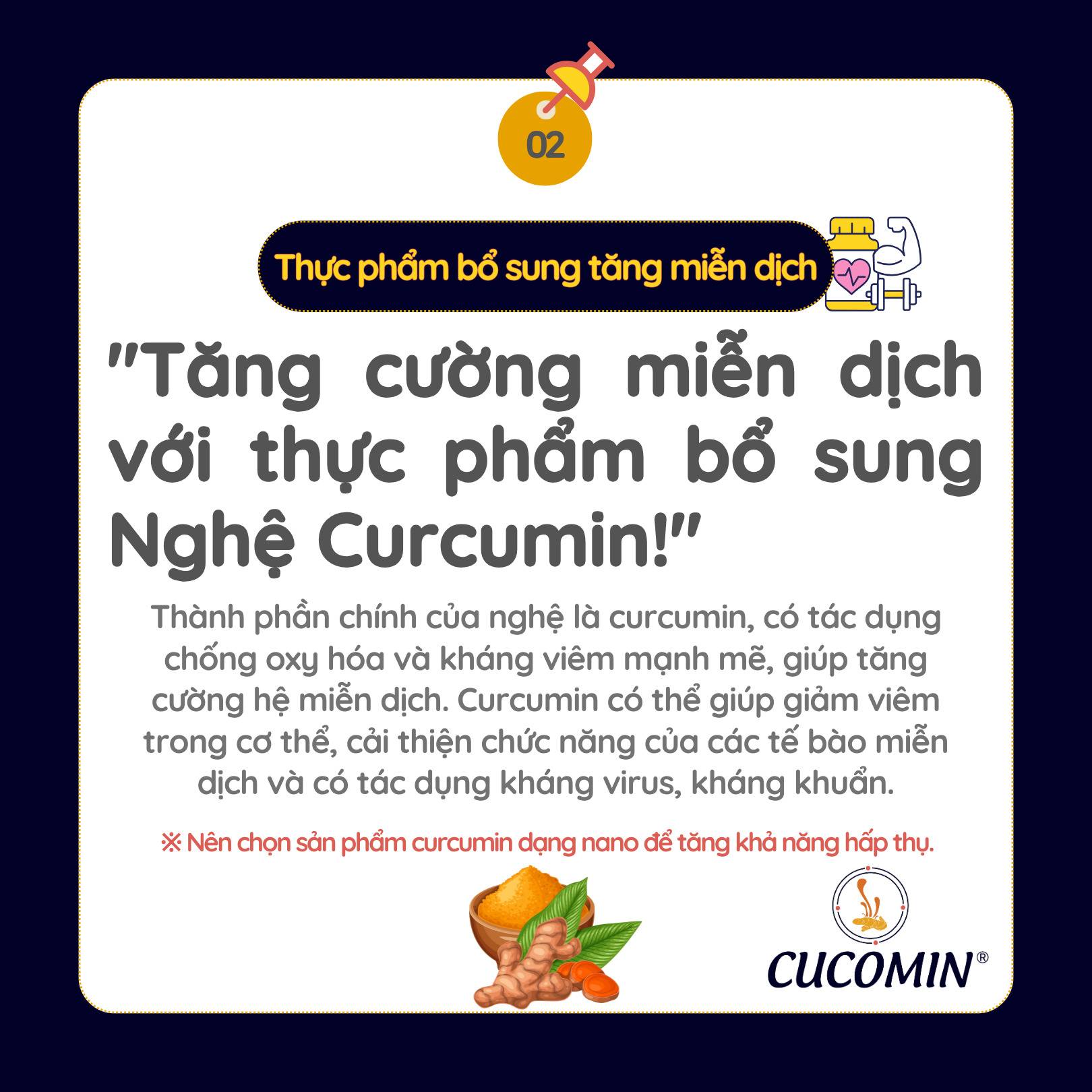 Nghệ nano curcumin giúp tăng cường miễn dịch