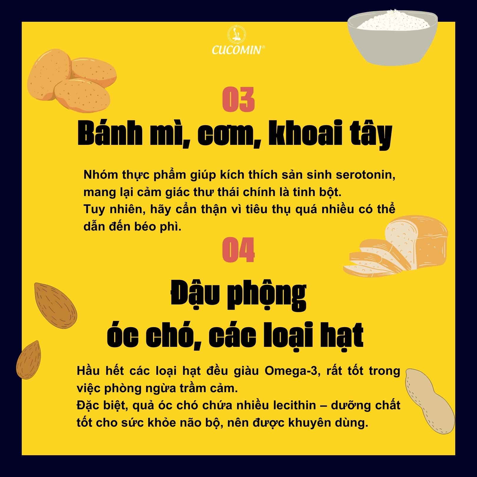 Thực phẩm tốt cho trầm cảm